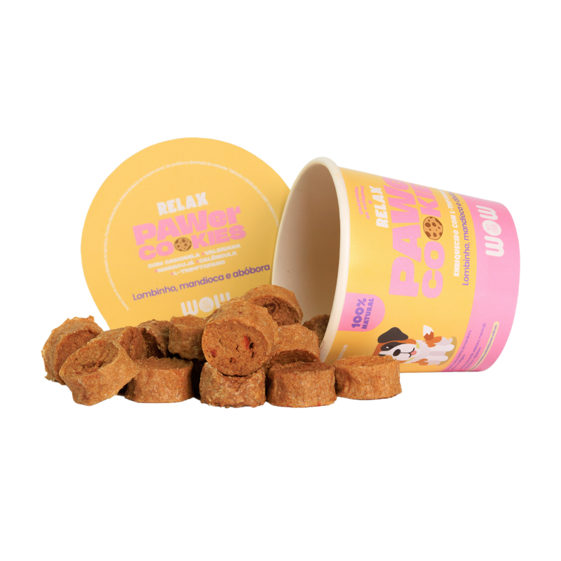 PAWer Cookies RELAX lombinho, mandioca e abóbora