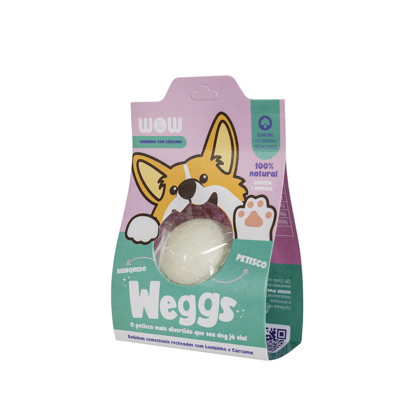WOW Weggs sabor lombinho com cúrcuma 1un