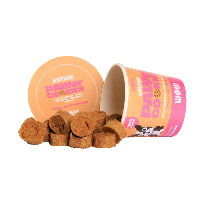 PAWer Cookies ANTIOX frango, aveia e abóbora