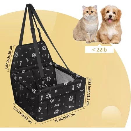 Assento Elevado Pet Booster – Segurança e Conforto no Carro para Cães e Gatos