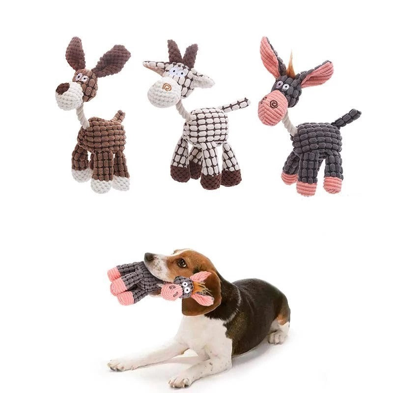 Brinquedo de Pelúcia Burrinho – Diversão e Conforto para Cachorros