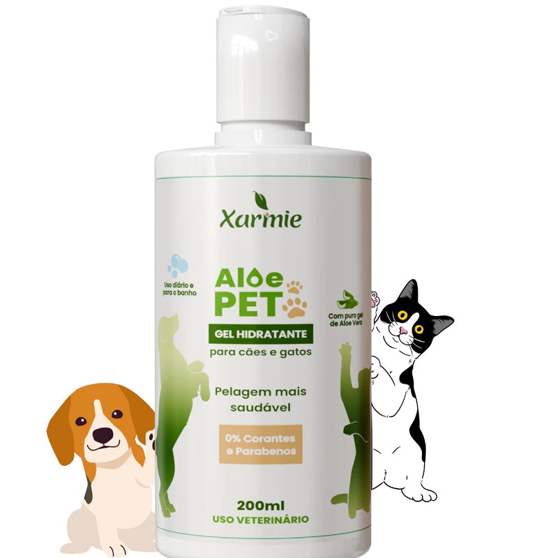 Trate Dermatite e Coceira Cachorro Pets Gel de Babosa 200g