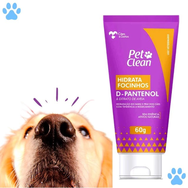 Creme Hidratante de Focinhos para Cães e Gatos Hidrata Focinho Pet Clean - 60 g