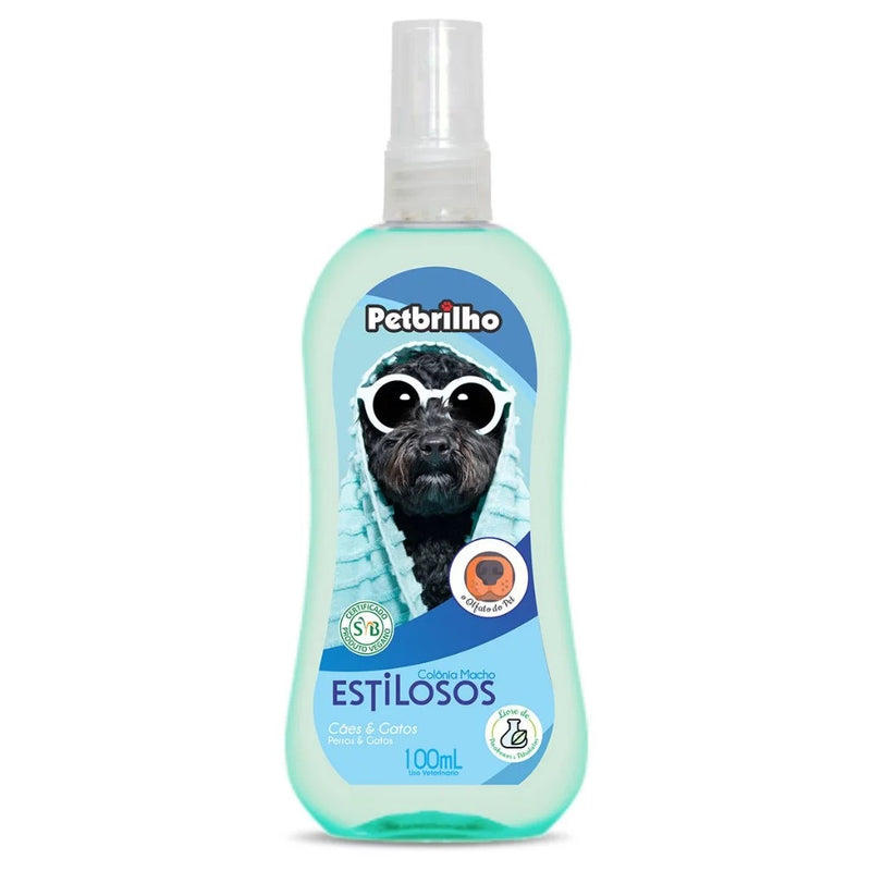 Colônia para Cães Pet Brilho 100mL - Colônia Machos