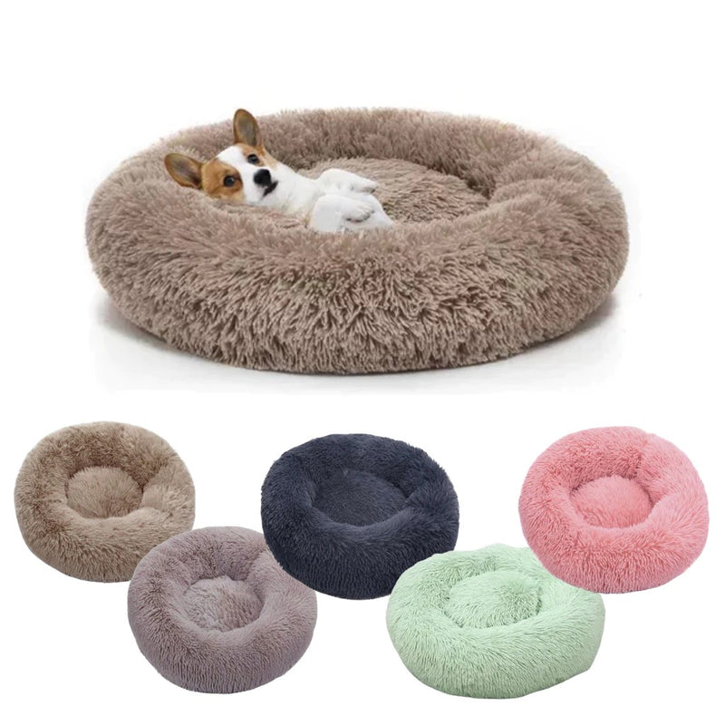 Cama Pet Donut Nuvem em Pelúcia 40cm / 50cm para Gatos e Cães