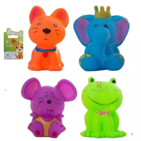 Kit Diversão para Cães – 7 Brinquedos Sortidos com Textura para Mastigação
