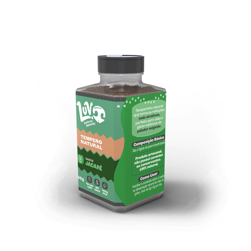 Tempero Natural de Jacaré 80g - Luv