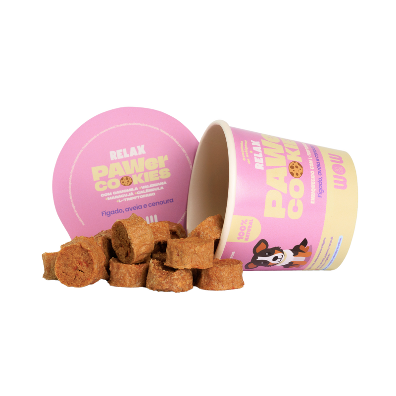 PAWer Cookies RELAX fígado, aveia e cenoura